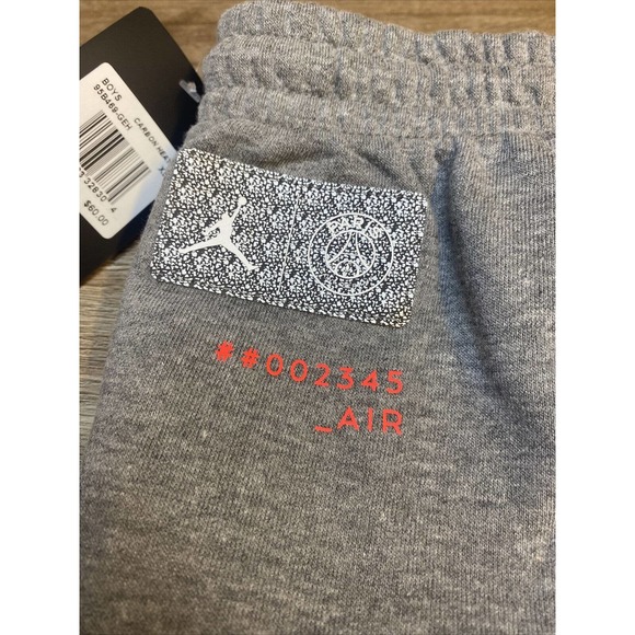 Nike Air Jordan PSG Paris Saint Germain Sweats Joggers 95B469-GEH Gray BOYS XL - Picture 12 of 16